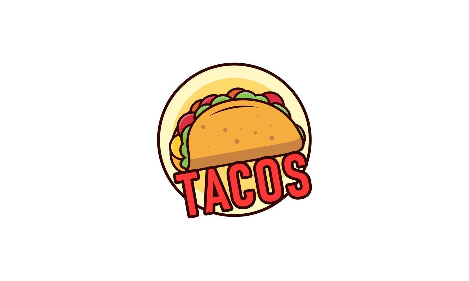 taco mascotte dessin animé vecteur icône illustration. mignon, taco, gosse, caractère, à, cloche