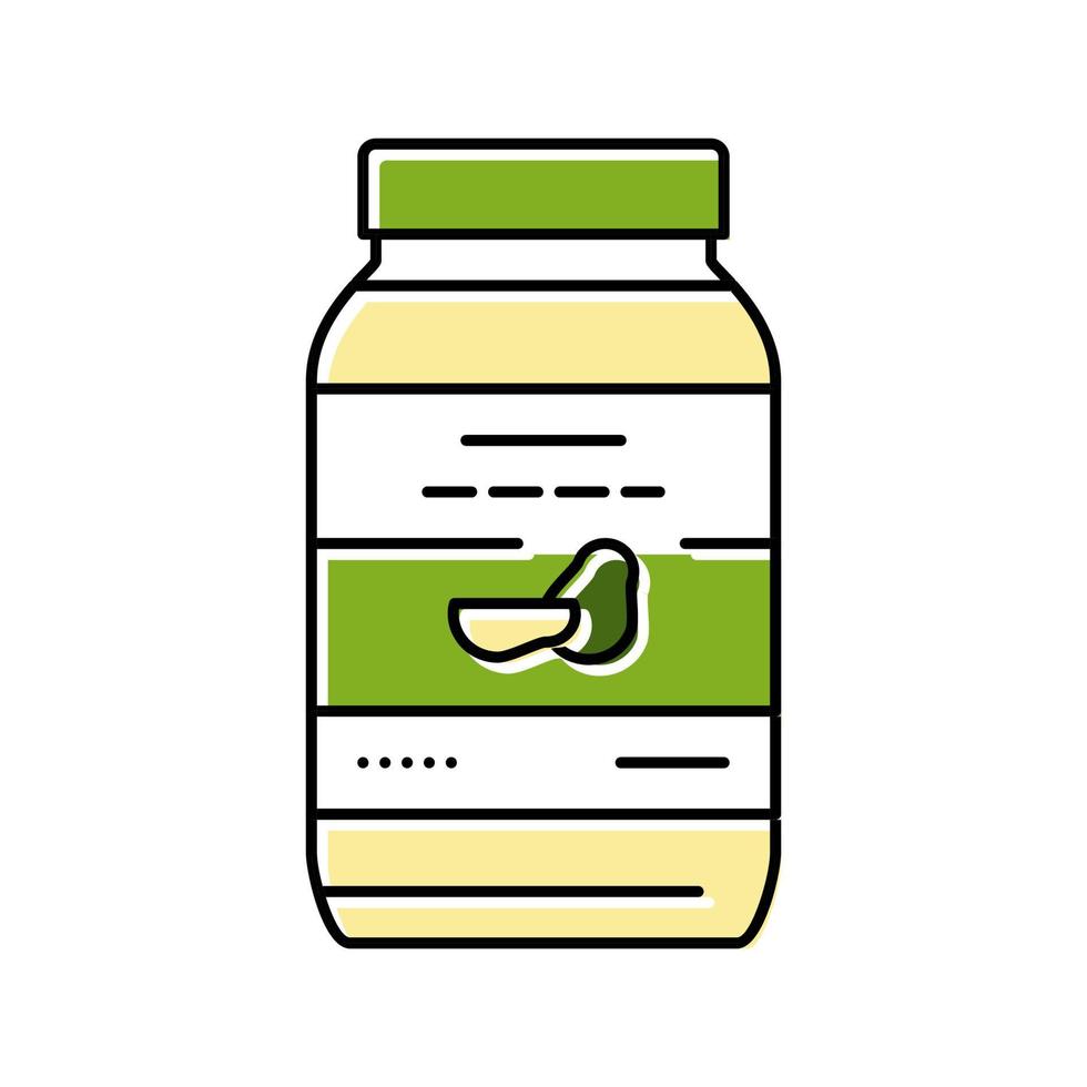 mayonnaise avocat couleur icône illustration vectorielle vecteur