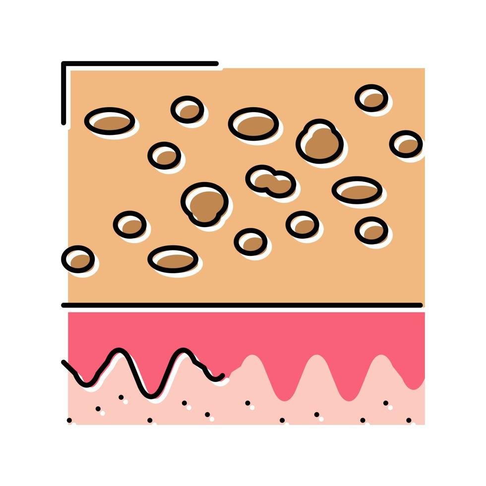 taches de rousseur peau couleur icône illustration vectorielle vecteur