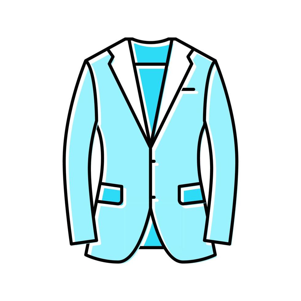 vêtements de sport mâle couleur icône illustration vectorielle vecteur
