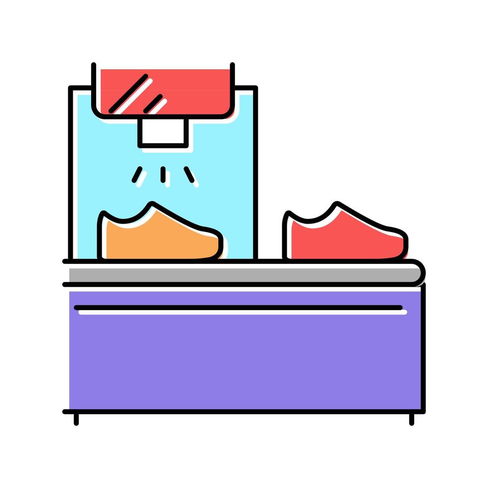 chaussures peinture équipement couleur icône illustration vectorielle vecteur