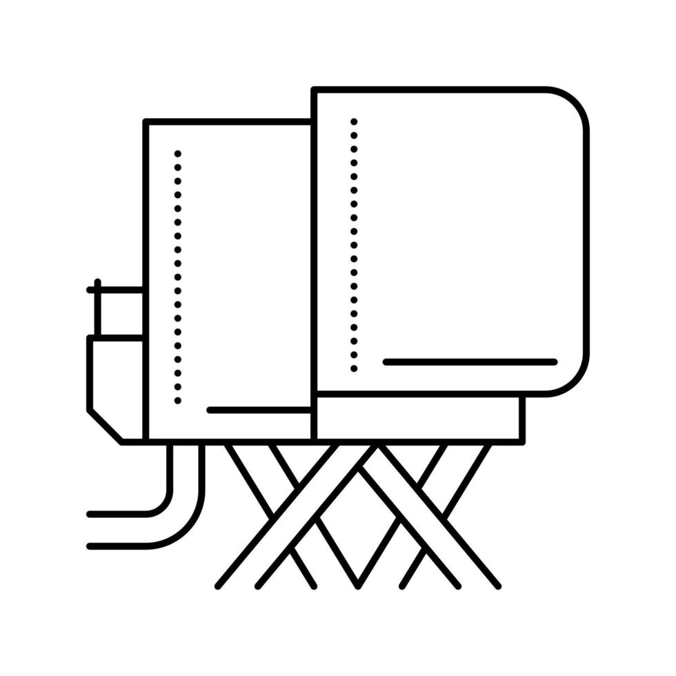 simulateur d'avion école de vol ligne icône illustration vectorielle vecteur