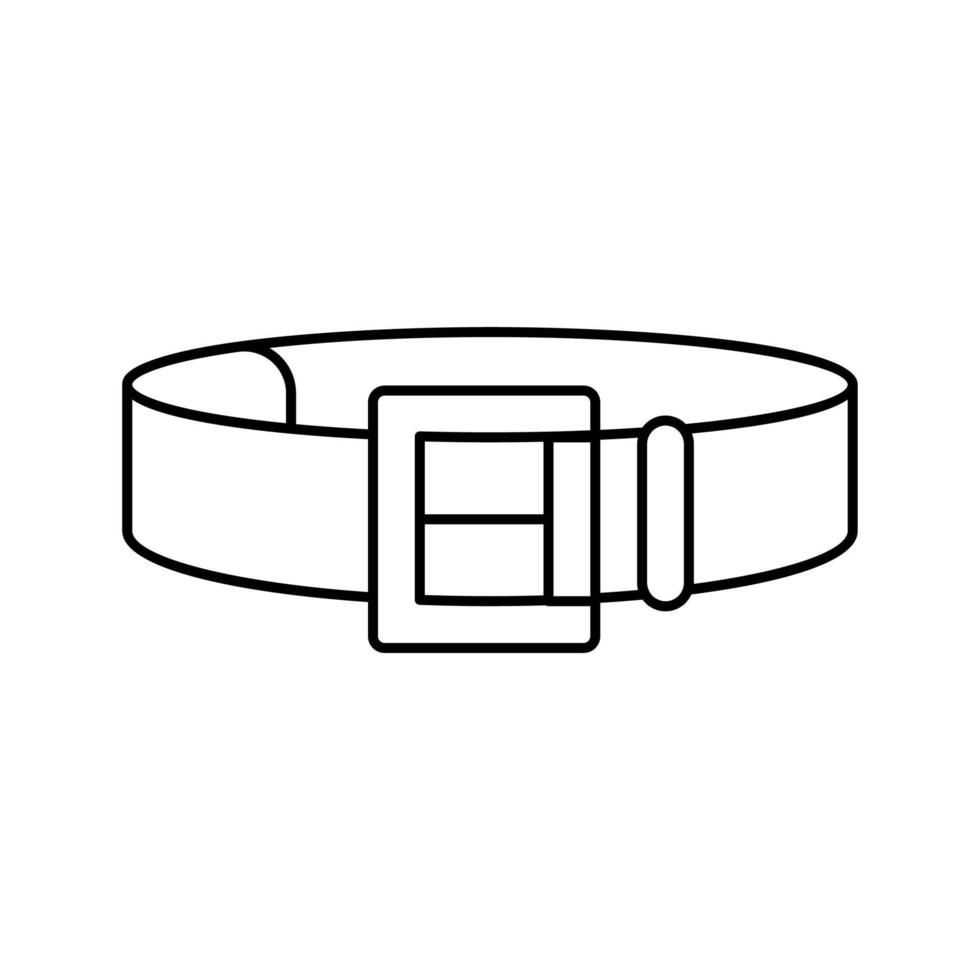 ceinture vêtements accessoire ligne icône illustration vectorielle vecteur