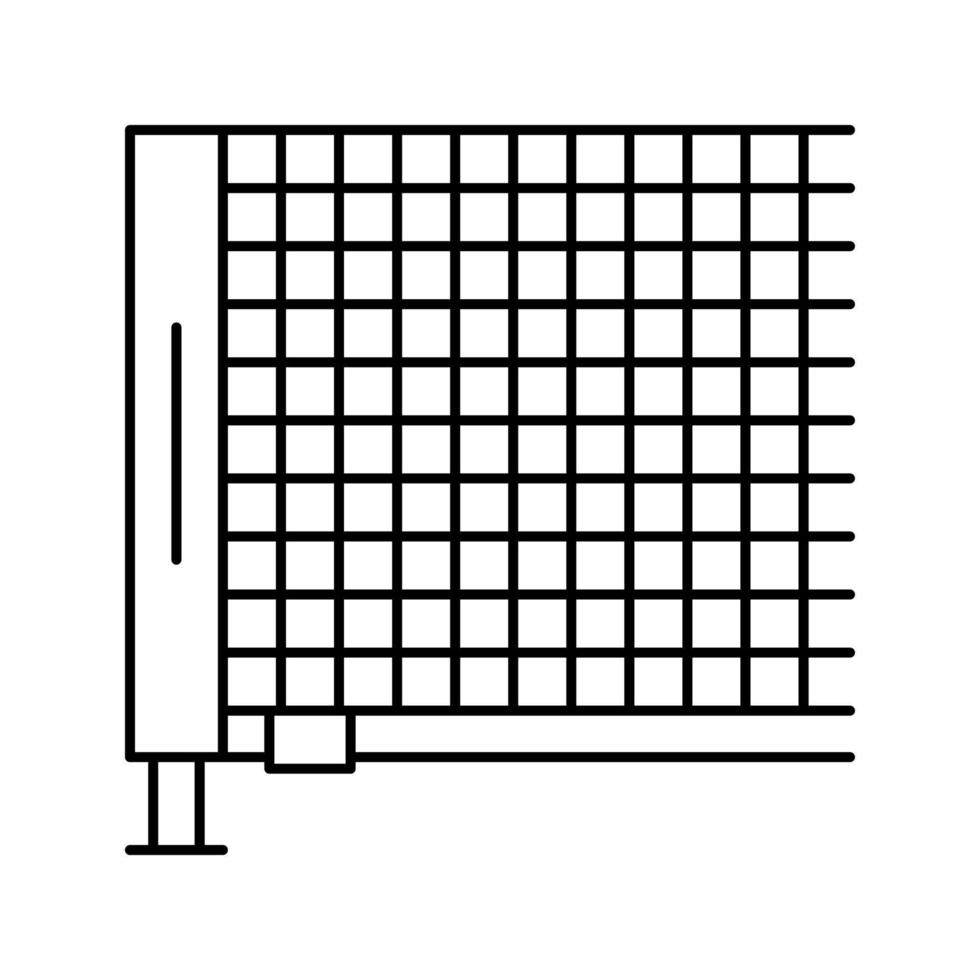 illustration vectorielle de l'icône de la ligne d'accessoires de tennis net vecteur