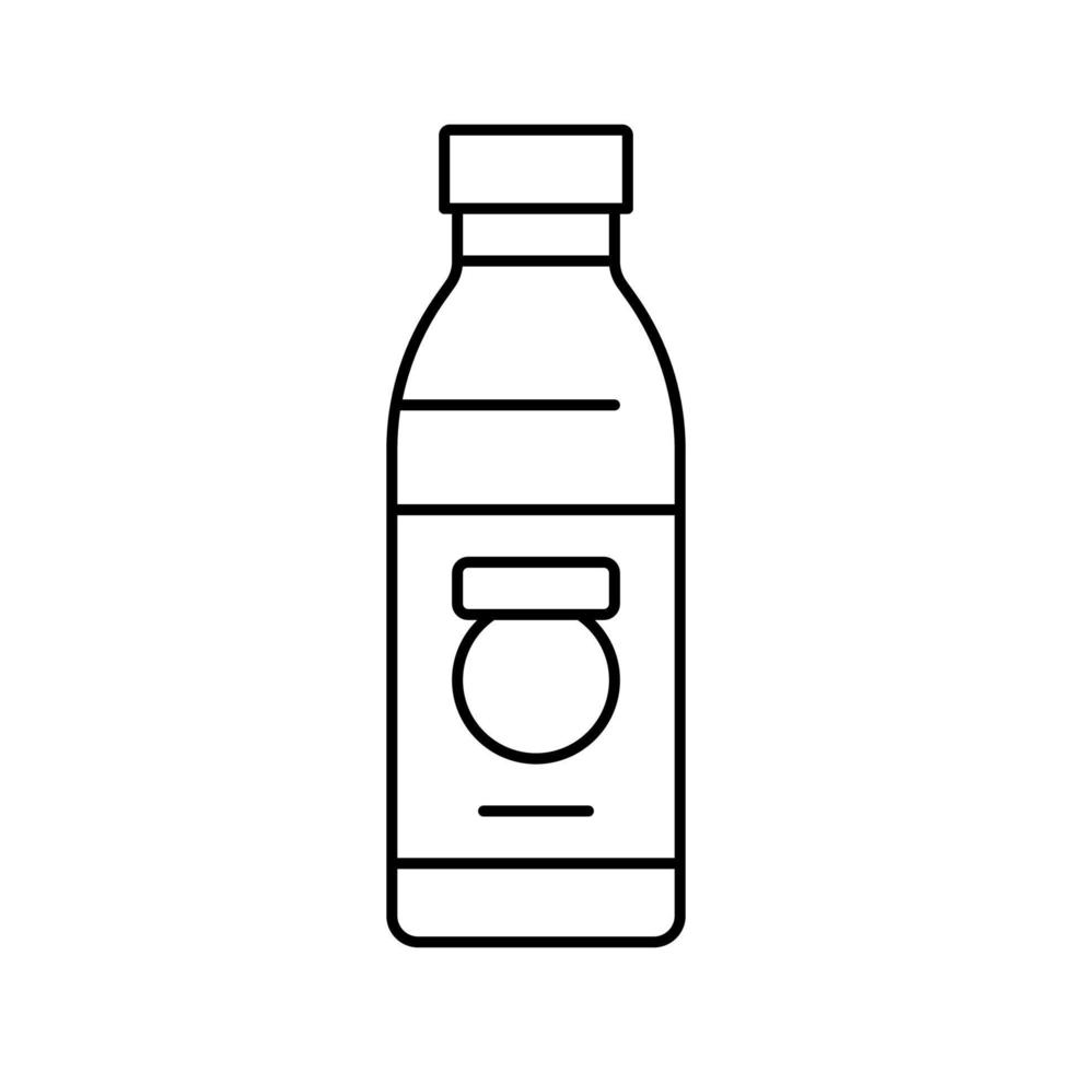 bouteille boisson boisson ligne icône illustration vectorielle vecteur
