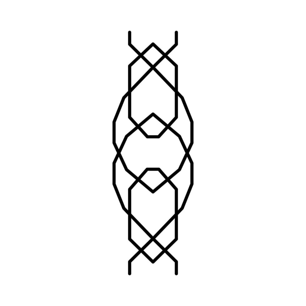 illustration vectorielle de l'icône de la ligne de la chaîne de singapour vecteur