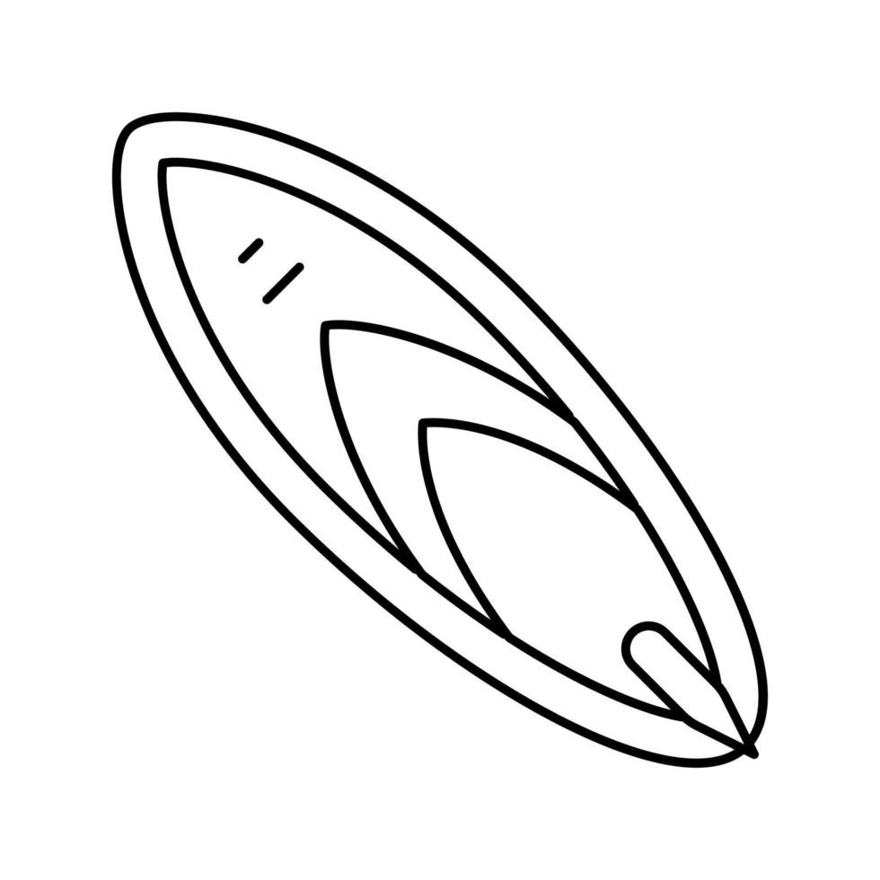 surf été ligne icône illustration vectorielle vecteur