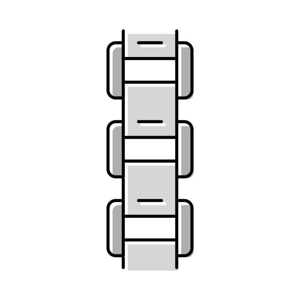 boîte chaîne couleur icône illustration vectorielle vecteur