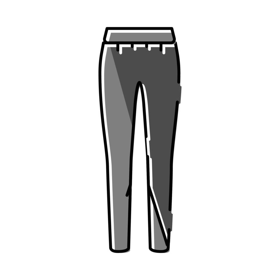 leggings pantalons vêtements couleur icône illustration vectorielle vecteur