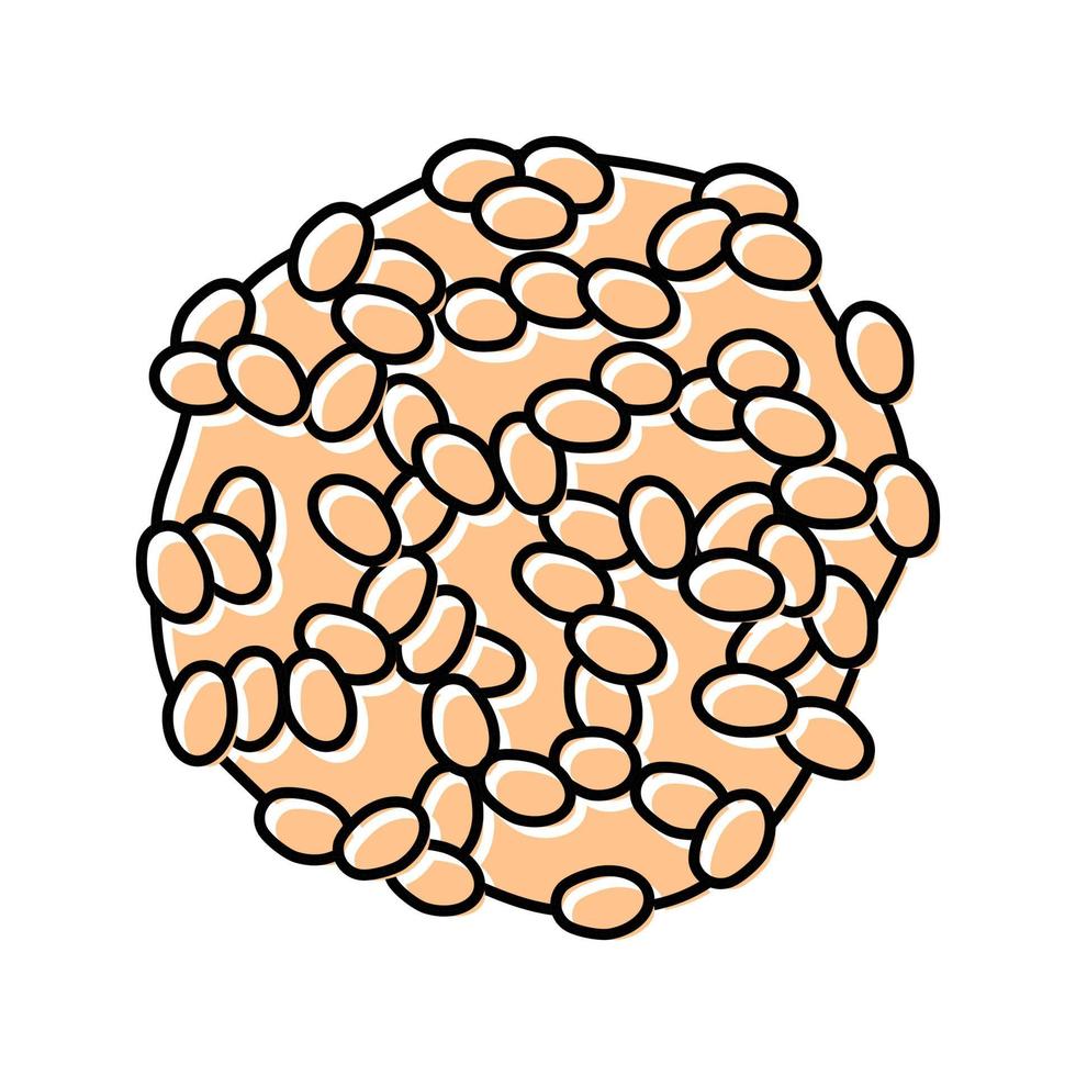 tas de grains d'orge épluché couleur icône illustration vectorielle vecteur