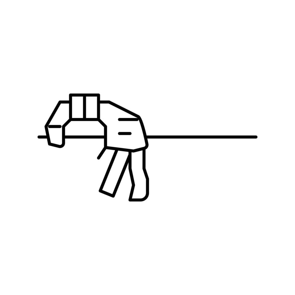 illustration vectorielle de l'icône de la ligne de serrage à prise rapide vecteur