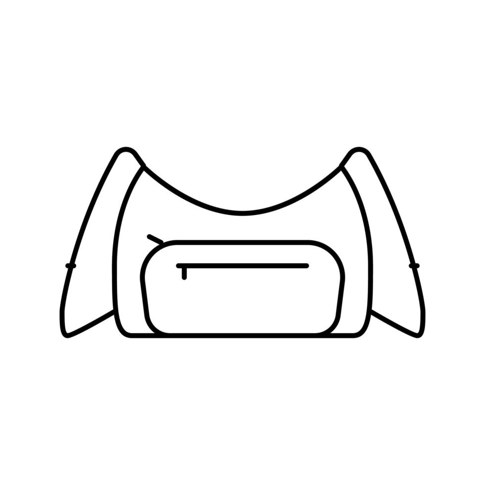portefeuille sac femme ligne icône illustration vectorielle vecteur