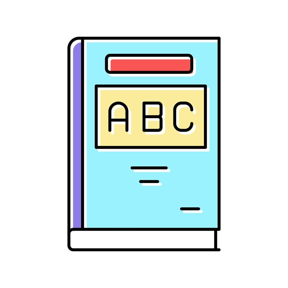 abc livre couleur icône illustration vectorielle vecteur