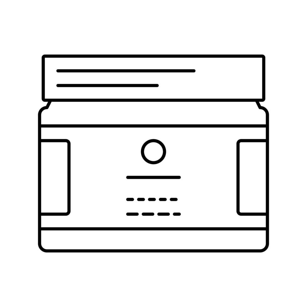 illustration vectorielle d'icône de ligne de beurre corporel vecteur