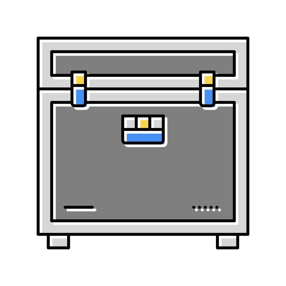 cas de vol pour illustration vectorielle d'icône de couleur d'équipement de musique vecteur