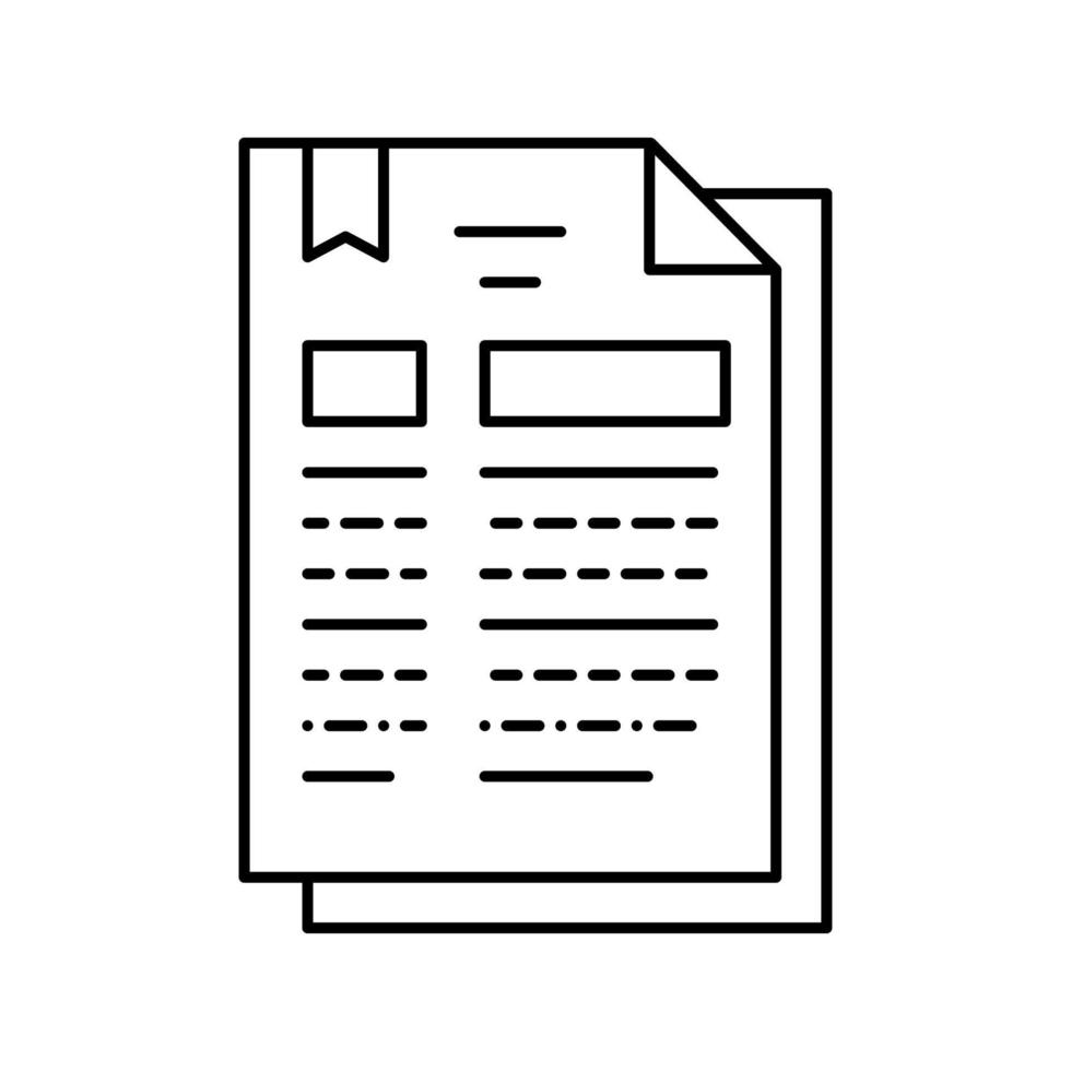 protocole document ligne icône illustration vectorielle vecteur