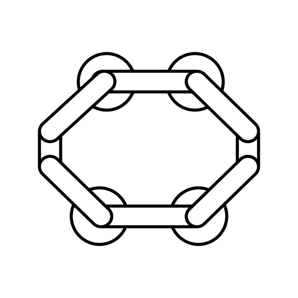 illustration vectorielle de l'icône de la ligne de faisceau d'équilibre vecteur