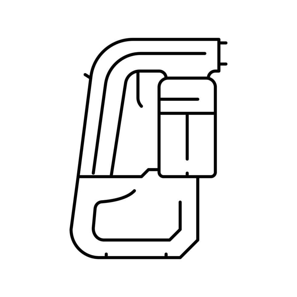 illustration vectorielle de l'icône de la ligne de la machine de pulvérisation de bronzage vecteur