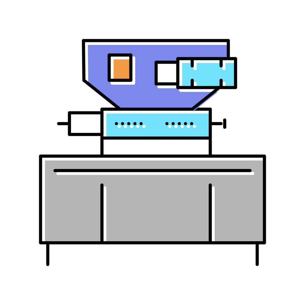 illustration vectorielle de l'icône de couleur de l'équipement de fabrication de chocolat vecteur