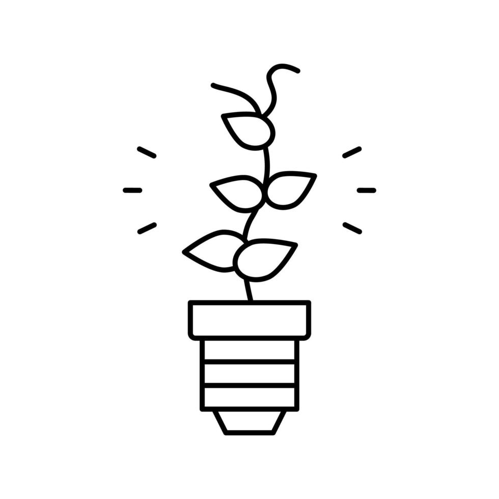 illustration vectorielle de l'icône de la ligne d'énergie alternative vecteur