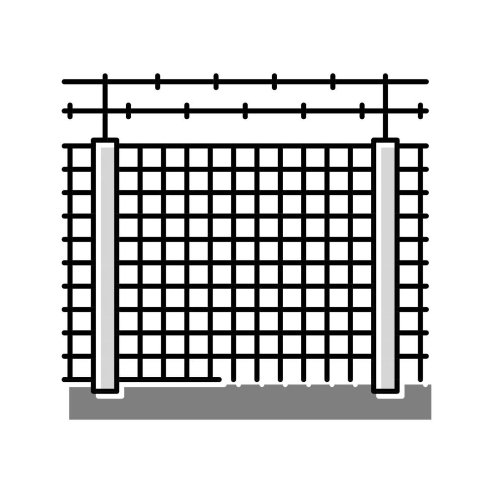 barrière de sécurité couleur icône illustration vectorielle vecteur