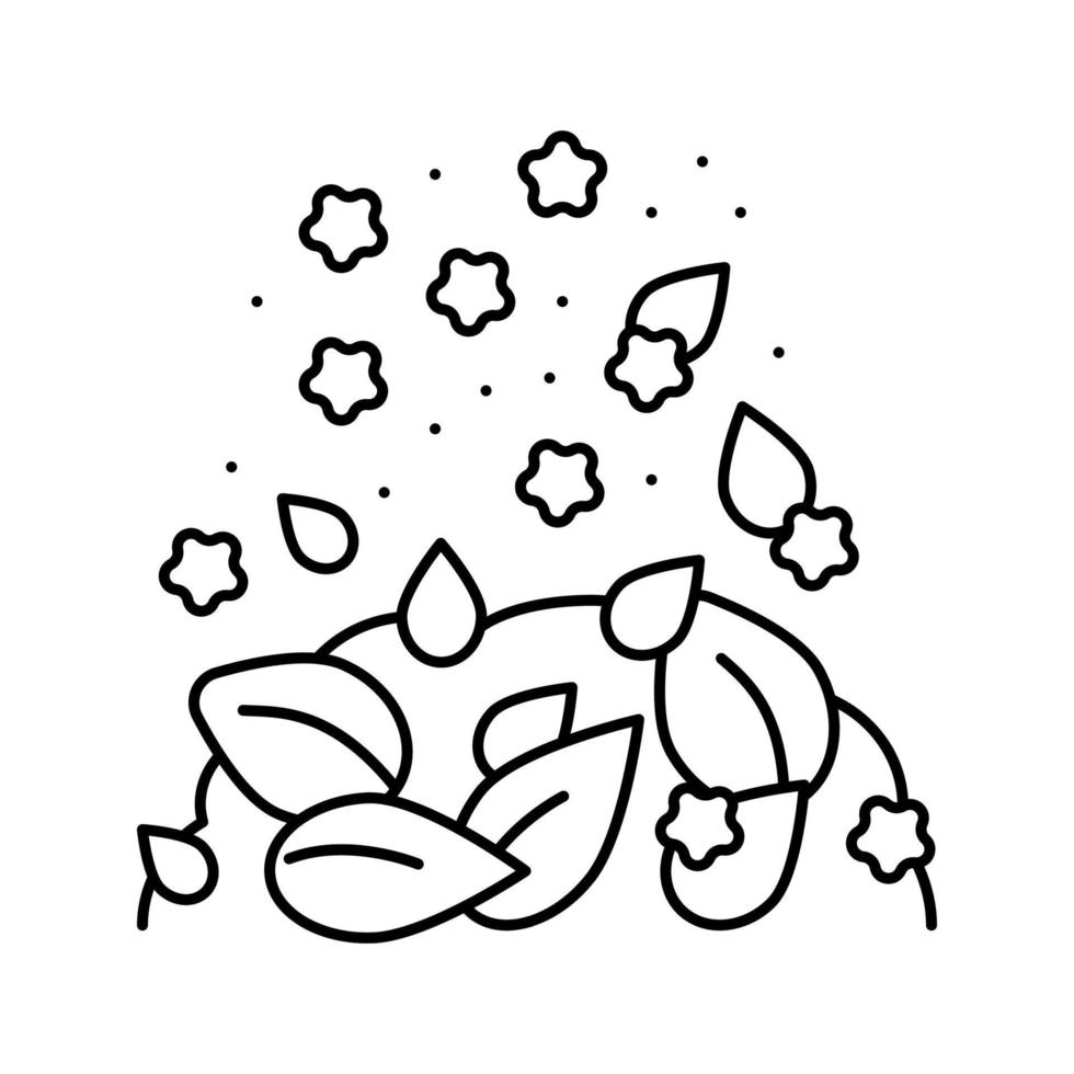 thé blanc ligne icône illustration vectorielle vecteur