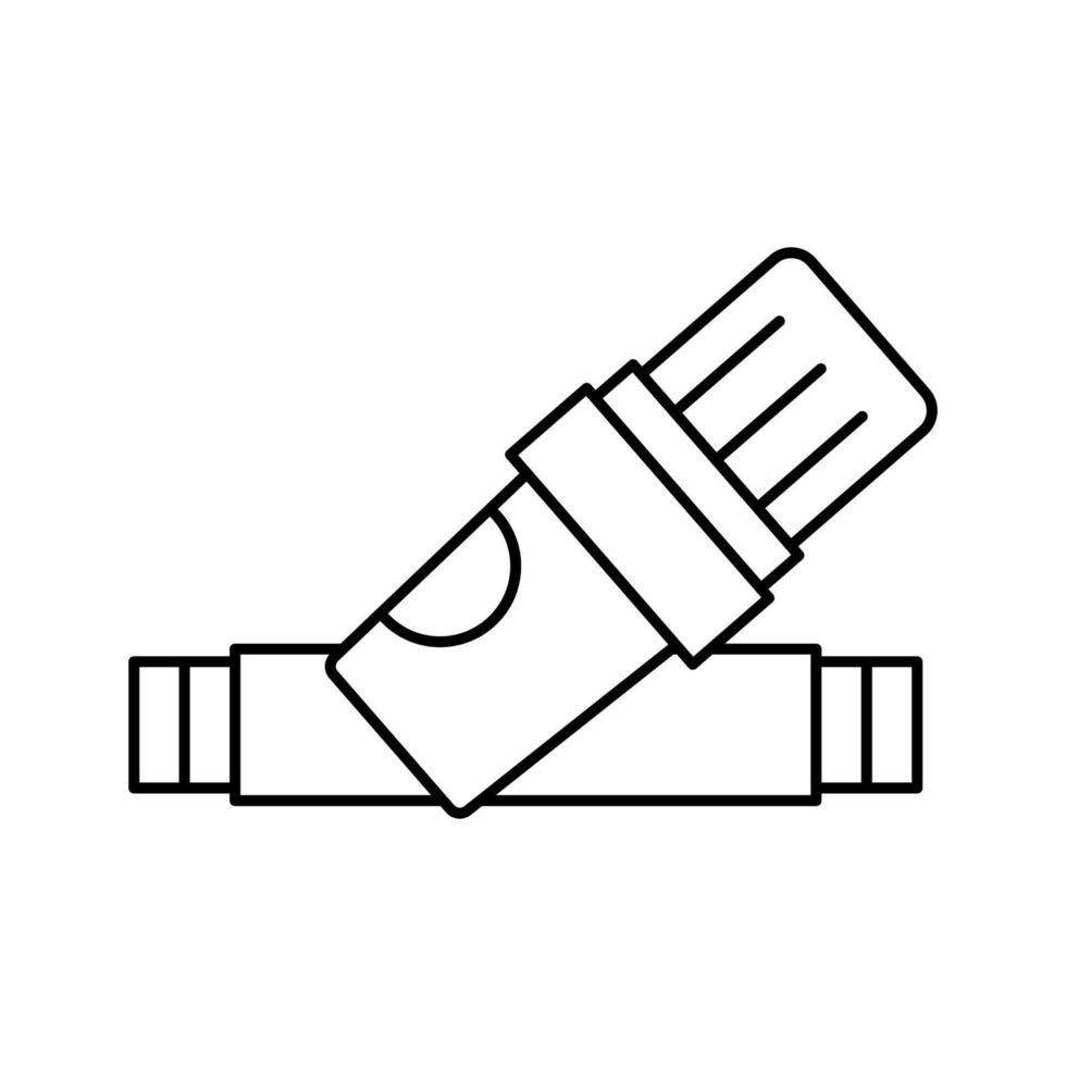 régulateur de pression eau goutte à goutte ligne d'irrigation icône illustration vectorielle vecteur