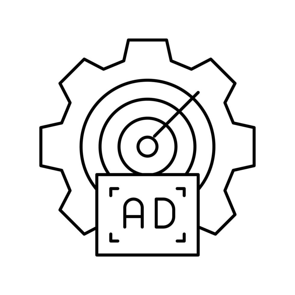 illustration vectorielle de l'icône de la ligne d'intelligence du public vecteur