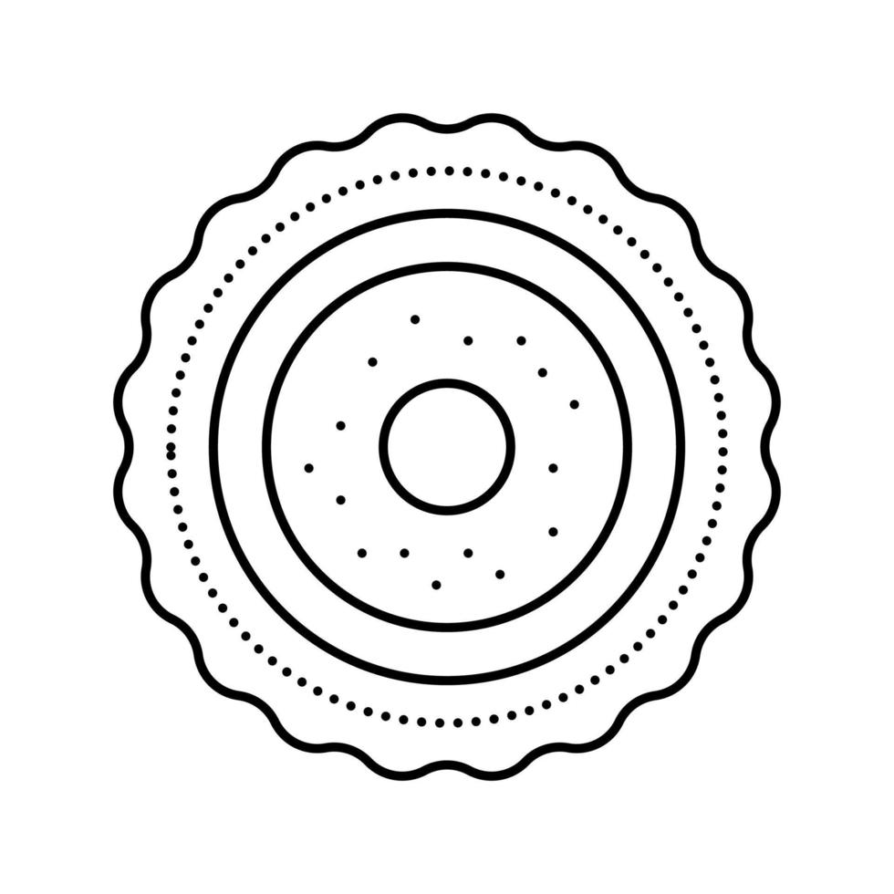 illustration vectorielle de l'icône de la ligne des ovules vecteur