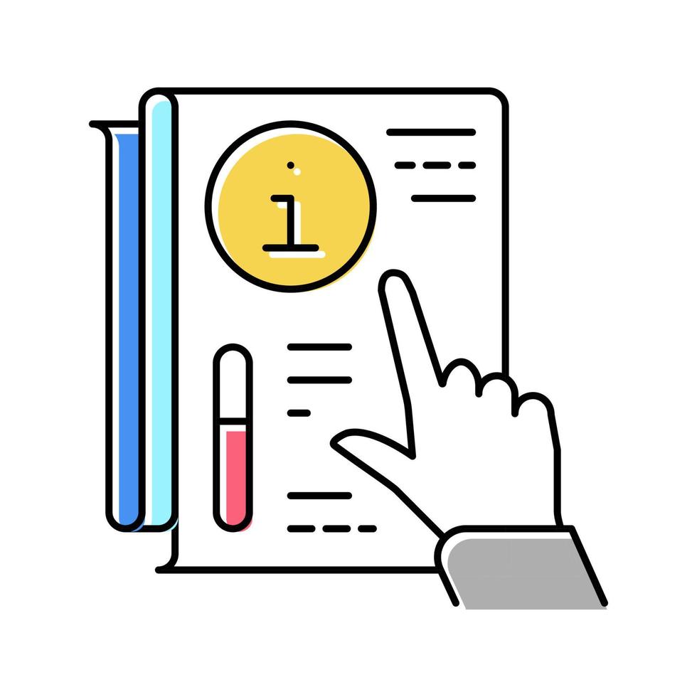guide information couleur icône illustration vectorielle vecteur