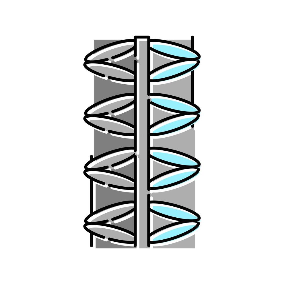 illustration vectorielle d'icône de couleur d'armature en acier vecteur