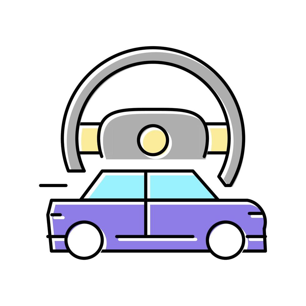 illustration vectorielle d'icône de couleur de loisirs pour hommes de conduite rapide vecteur