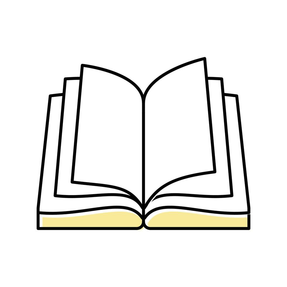 livre ouvert couleur icône illustration vectorielle vecteur