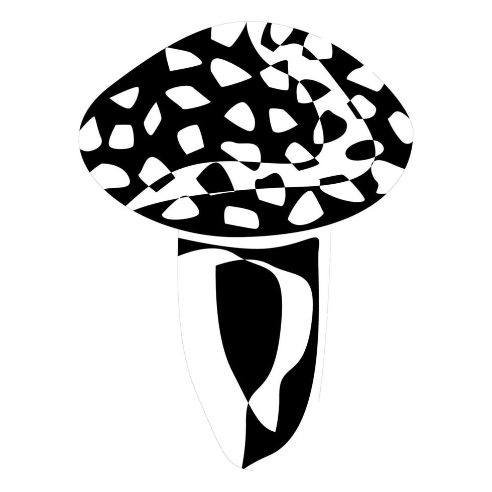 contour de champignon vesse-de-loup. champignons biologiques comestibles. truffe. types de champignons sauvages forestiers. illustration de vecteur coloré isolé sur fond blanc.