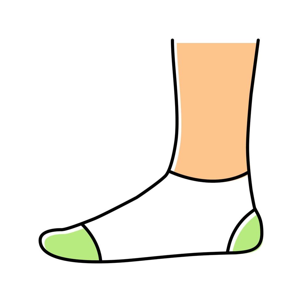 icône de couleur de chaussette extra basse illustration vectorielle isolée vecteur