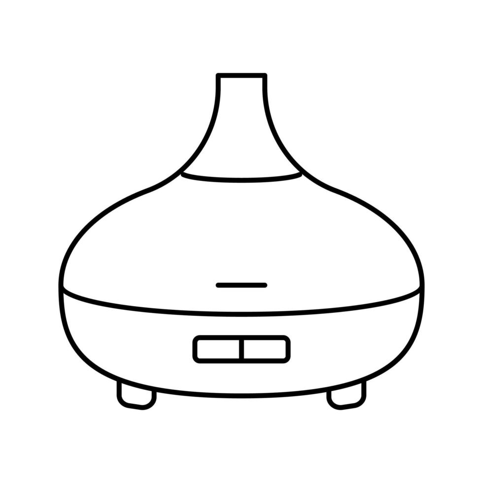 illustration vectorielle d'icône de ligne de parfum de diffuseur d'huile vecteur