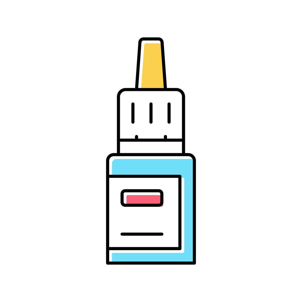 médecine gouttes bouteille couleur icône illustration vectorielle vecteur