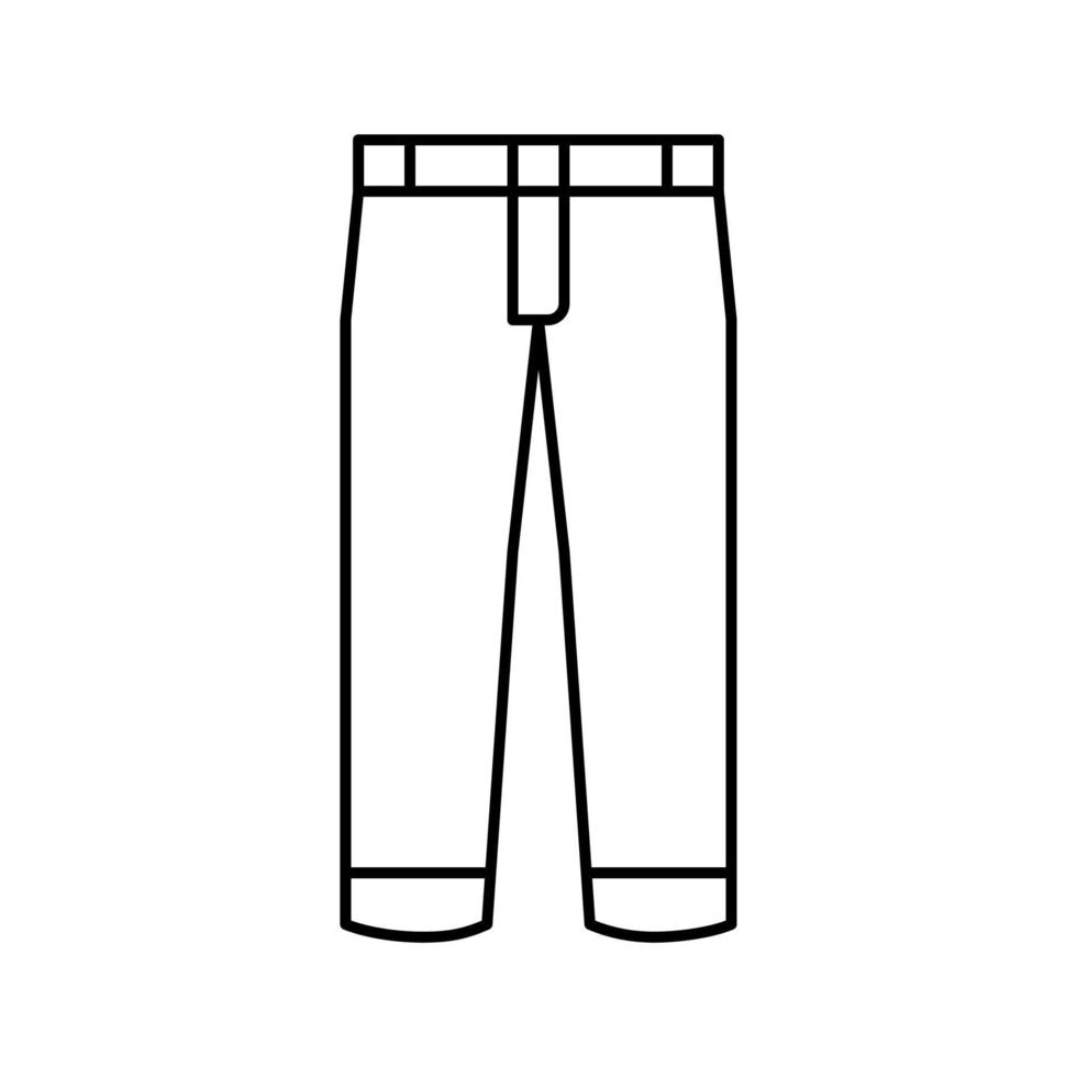 pantalon garçon vêtement ligne icône illustration vectorielle vecteur