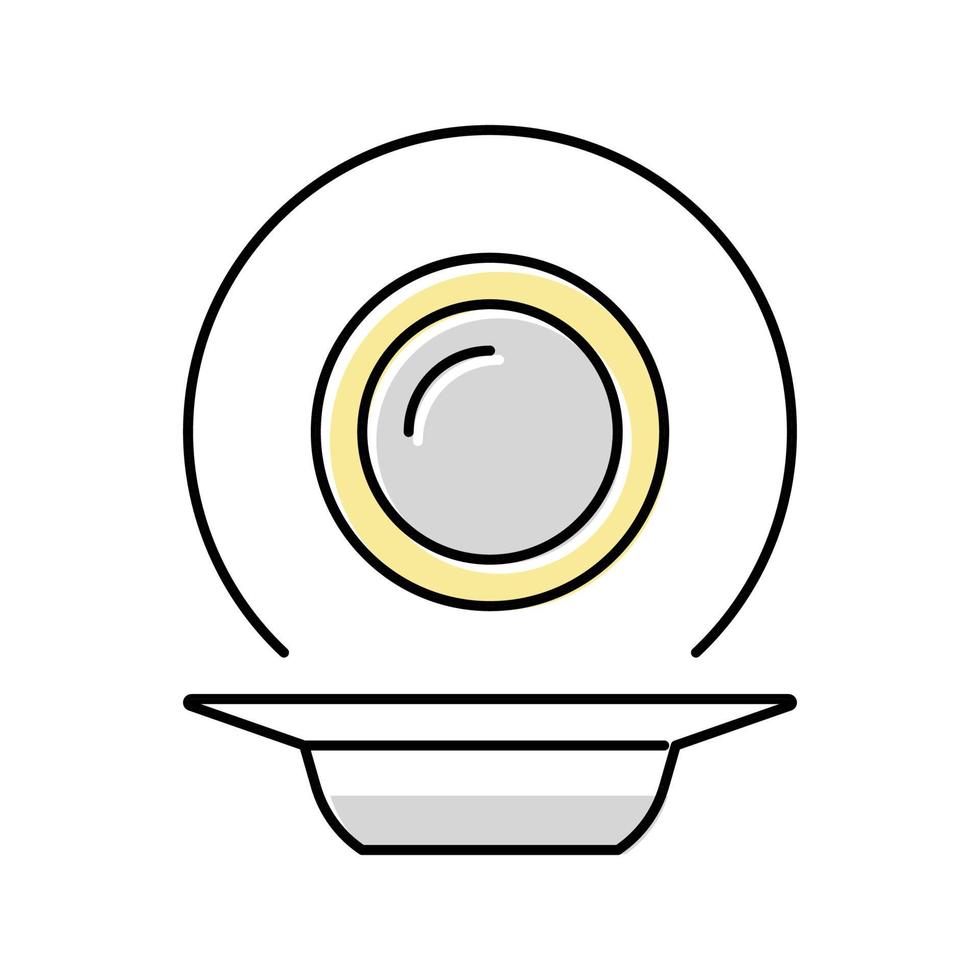 assiette à soupe couleur icône illustration vectorielle vecteur