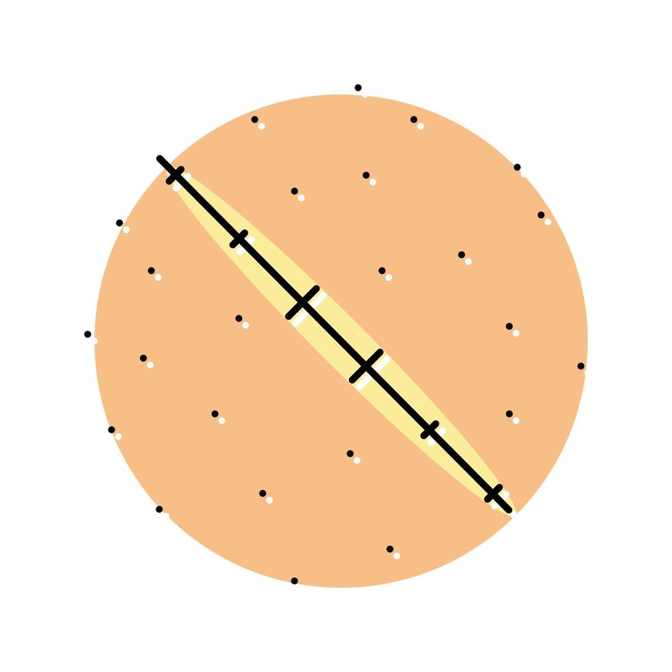 ligne normale cicatrice couleur icône illustration vectorielle vecteur