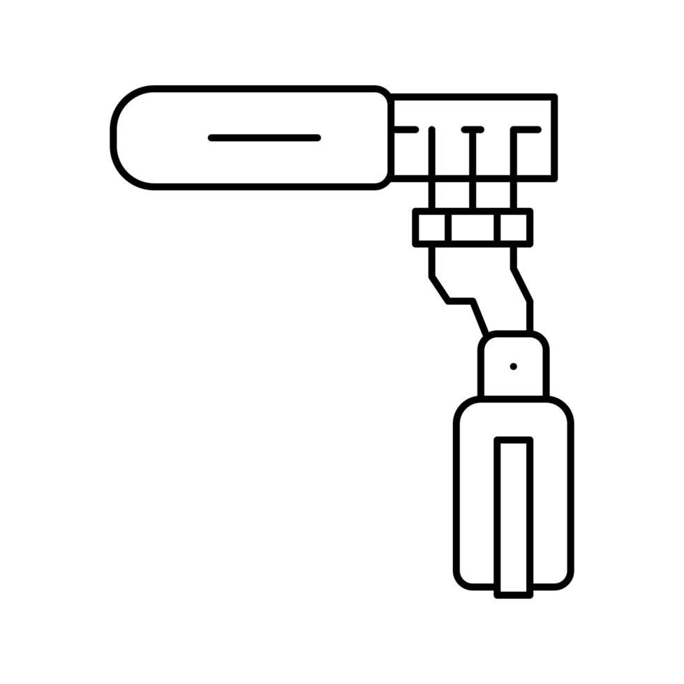 illustration vectorielle de l'icône de la ligne du microphone du haut-parleur vecteur