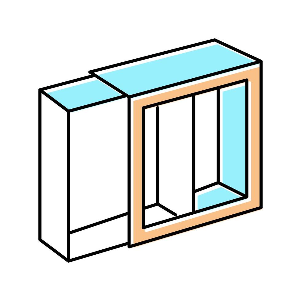 illustration vectorielle d'icône de couleur de boîte de jeu cosmétique vecteur