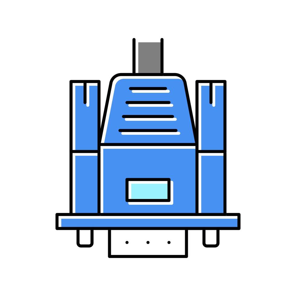 moniteur d'ordinateur vga câble couleur icône illustration vectorielle vecteur