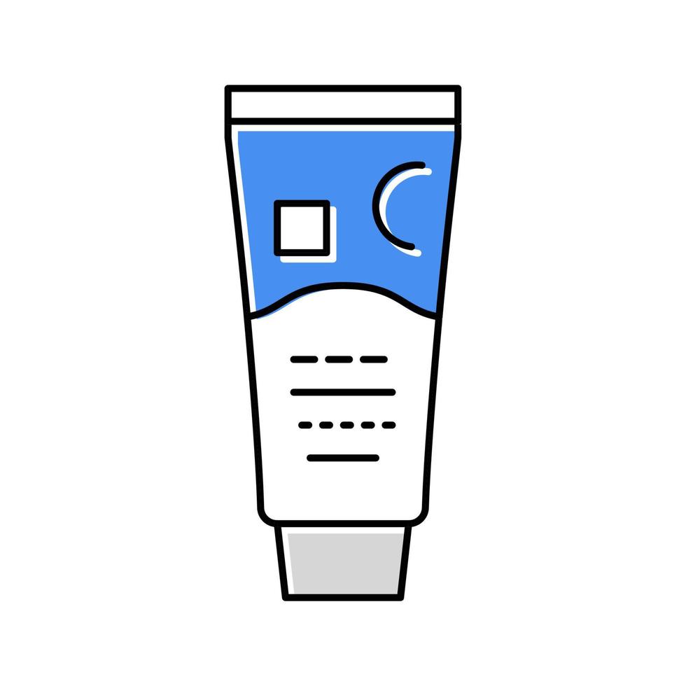 illustration vectorielle d'icône de couleur crème apaisante vecteur