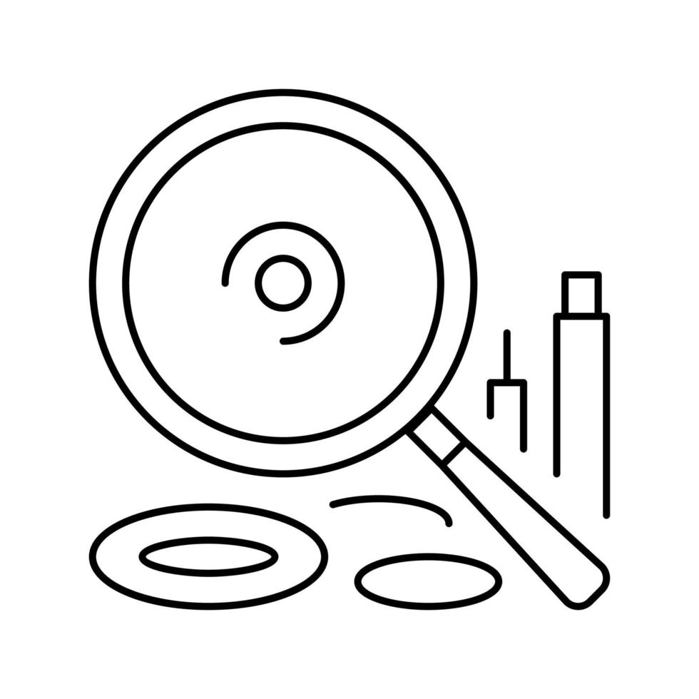 illustration vectorielle d'icône de ligne thermoplastique téflon ptfe vecteur