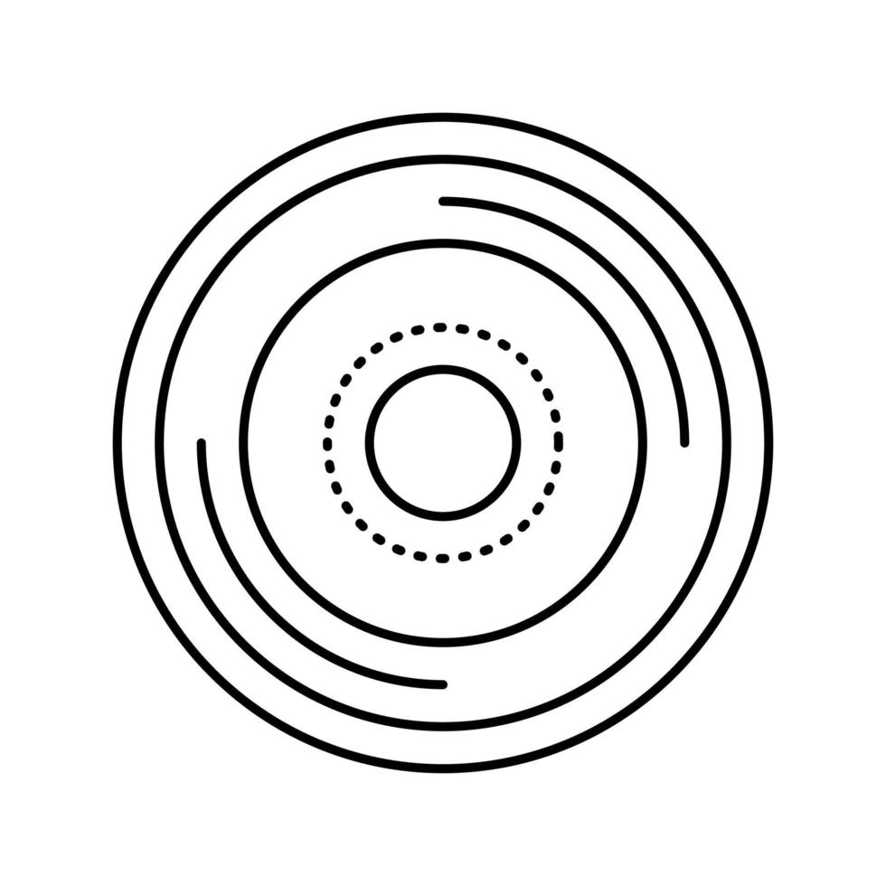 bouton denim ligne icône illustration vectorielle vecteur