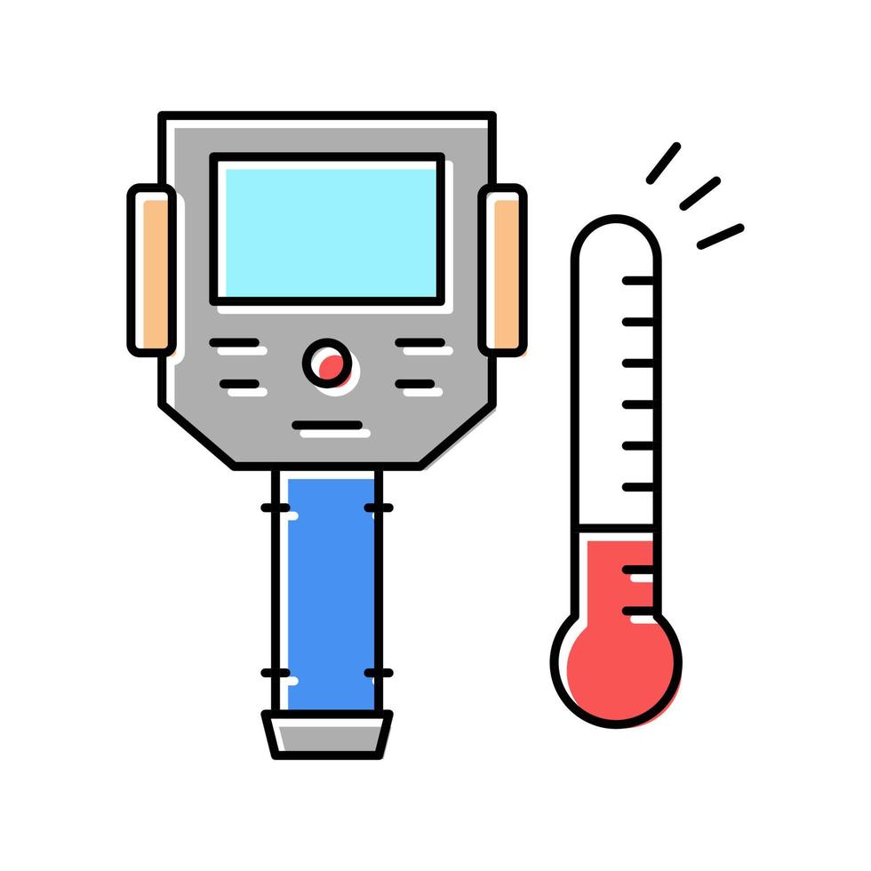illustration vectorielle de l'icône de couleur de l'imageur thermique vecteur