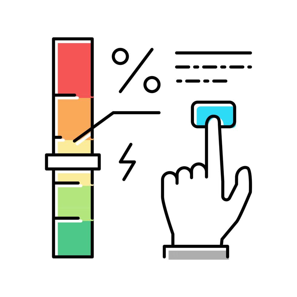 économie et économie d'énergie couleur icône illustration vectorielle vecteur