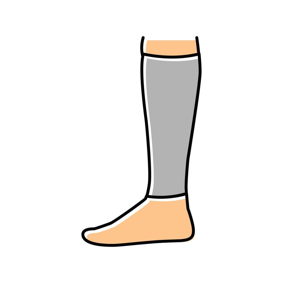 illustration isolée de vecteur d'icône de couleur de chaussette lâche