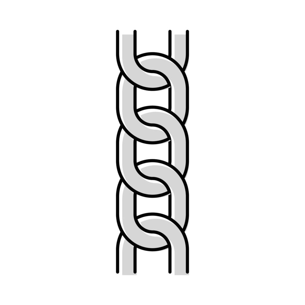 illustration vectorielle d'icône de couleur de chaîne de trottoir vecteur